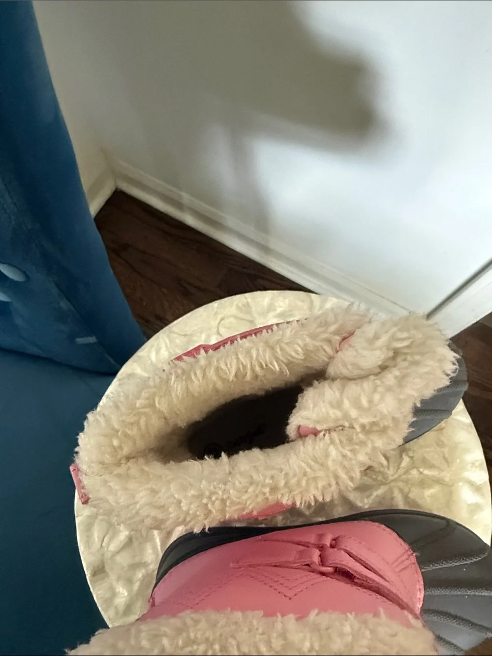 Cat & Jack Pink and Gray Waterproof Kids Snow Boots